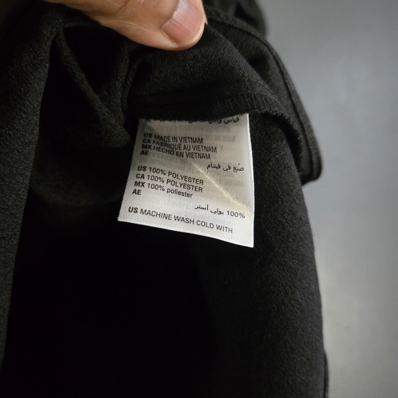 INC International Concepts Deep Black Romantic Luxe Cold Shoulder Blouse 2X - Picture 4 of 5